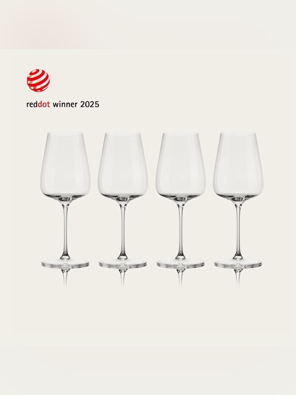 New in box Fable high quality wine glasses (4)